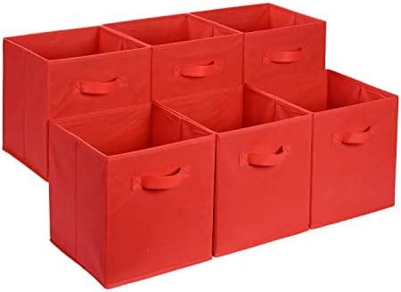 Amazon Basics Cubes De Rangement Pliables En Tissu Avec Poign Es X