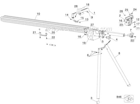 Dewalt Miter Saw Stand Parts Diagram