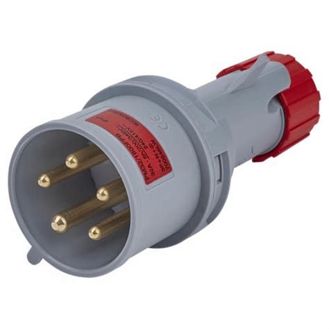 Lewden A Pin Plug P N E Ip Red Electricaldirect