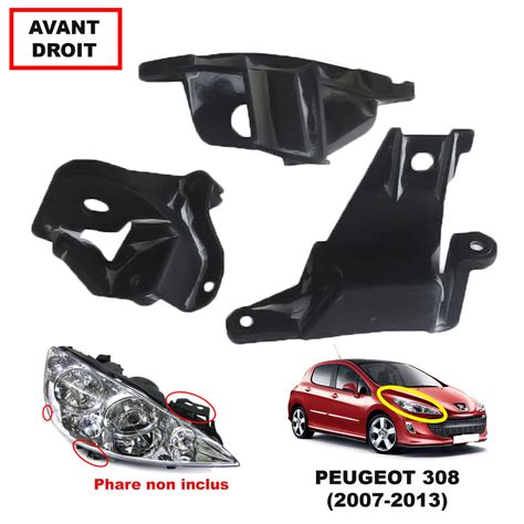 Kit De R Paration Phare Avant Droit Pr Vu Pour Peugeot I E