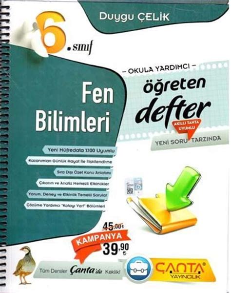 Anta Yay Nlar S N F Fen Bilimleri Reten Defter