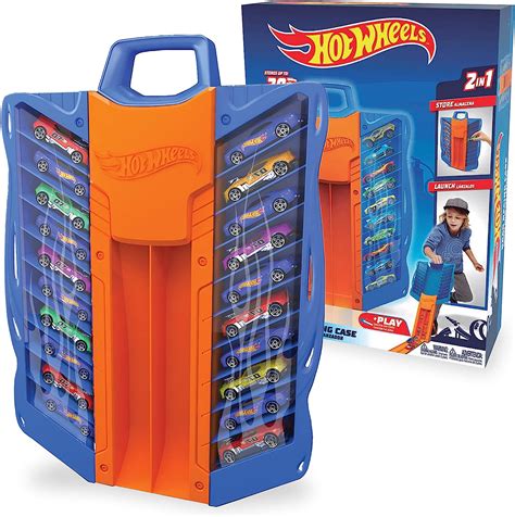 Hot Wheels 2 In 1 Multi Drag Races Car Case Store Race Stores Up 20 Cars Track System