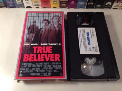 True Believer Crime Drama VHS 1989 James Woods Robert Downey Jr EBay