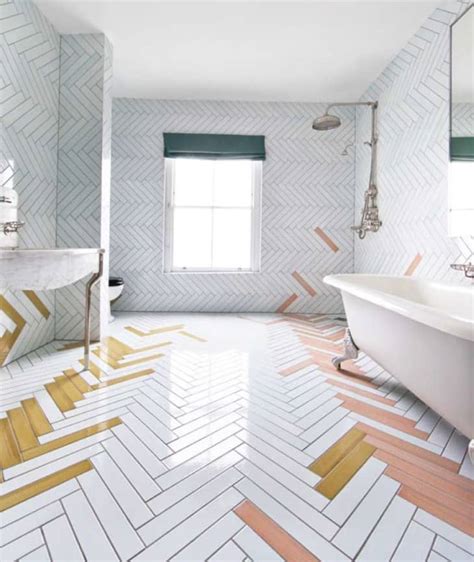 Bathroom Floor Tile Patterns Using Cheap In-Stock Options | Apartment Therapy