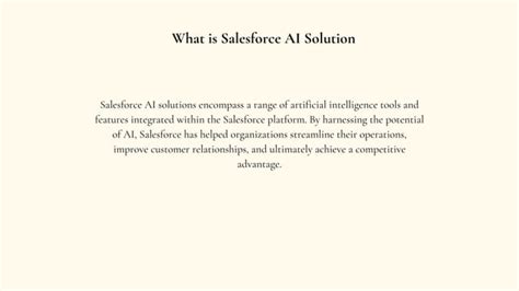 Navigating The Competitive Landscape With Salesforce Ai Solutions Pdf