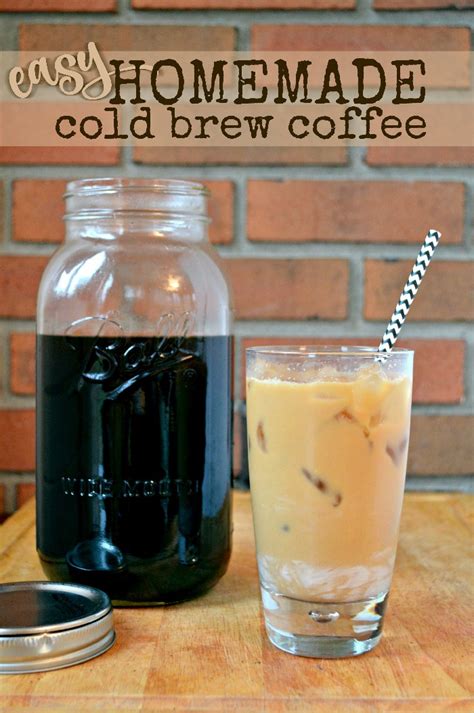 Easy Homemade Cold Brew Coffee Mason Jar Crafts Mad In Crafts