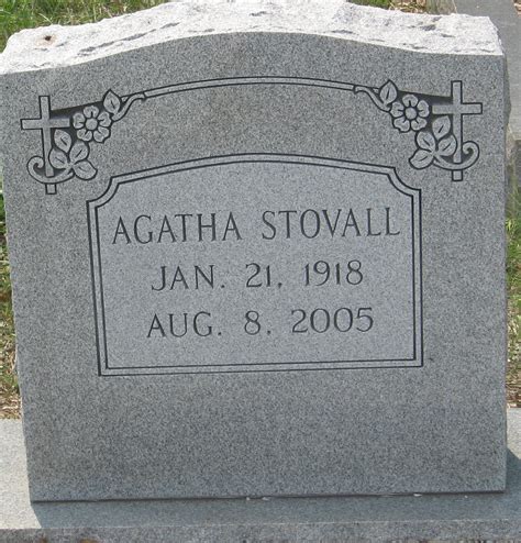 Agatha Stovall Find A Grave Memorial