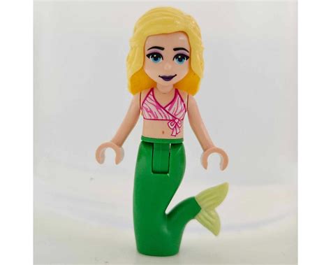 LEGO Set Fig 002656 Chloe Pink Bikini Fish Mermaid Tail Rebrickable Build With LEGO
