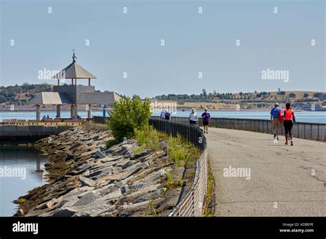 Head Island Pleasure Bay Castle Island South Boston Ma Usa Stock