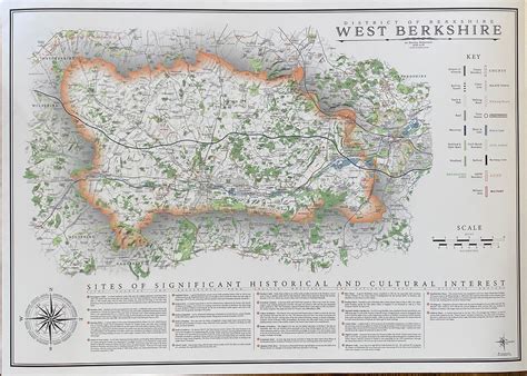 Wall Maps of Berkshire | The Cartographic Arts