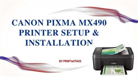 PPT Canon Pixma MX490 Printer Setup Installation PowerPoint