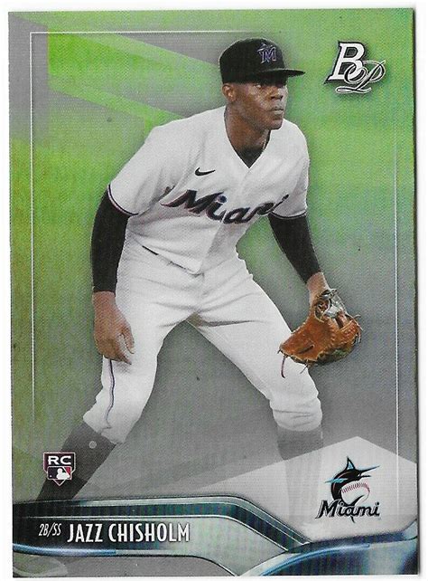 Jazz Chisholm 2021 Bowman Platinum Rookie 24 Miami Marlins Topps