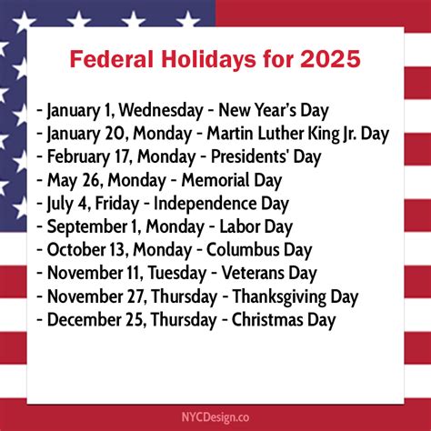 When Is The Next Federal Holiday In 2025 Bianca Roquemore