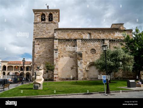 Church San Juan Bautista At Plaza Mayor In Zamora Castile And Leon