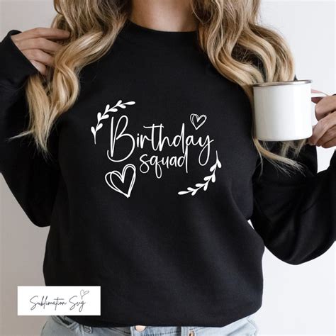 Birthday Squad Svg It S My Birthday Svg Birthday Svg Etsy Uk