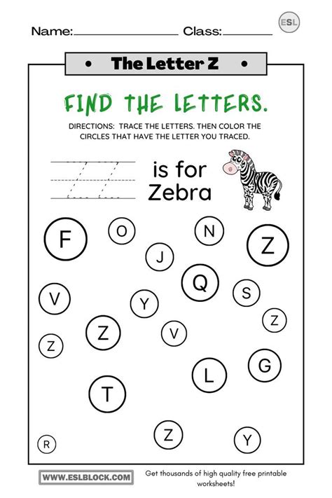 Tracing The Letter Z Worksheets Artofit