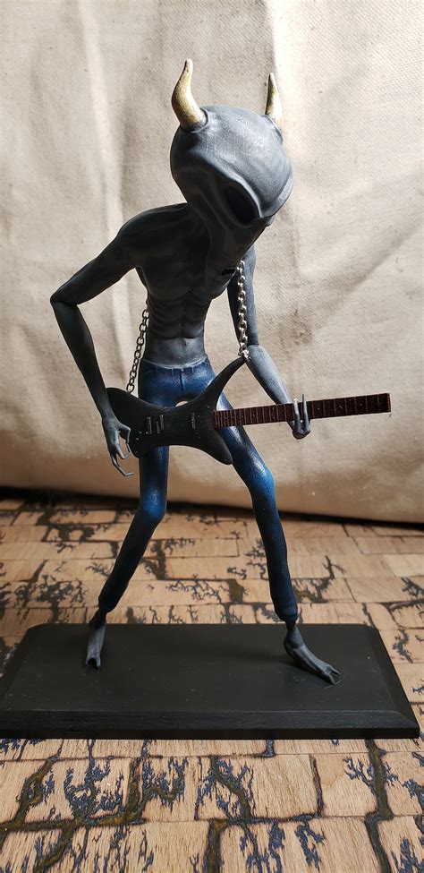 Heavy Metal Grey Alien Etsy