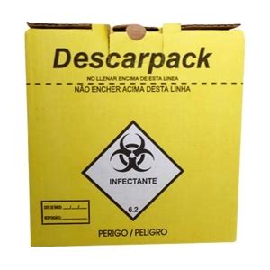 Caixa Coletora Para Material Perfurocortante 13L Descarpack Starhouse