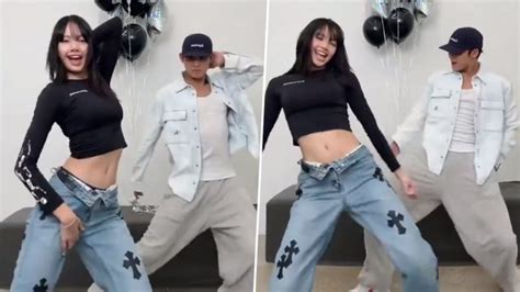 BLACKPINKs Lisa Dances With SEVENTEENs Mingyu To Her Track Rockstar