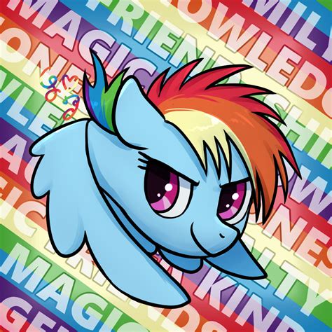 Safe Artist Brella Rainbow Dash Pegasus Pony G Female