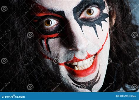 Evil Clown Face Stock Image Image Of Clown Character 28785705