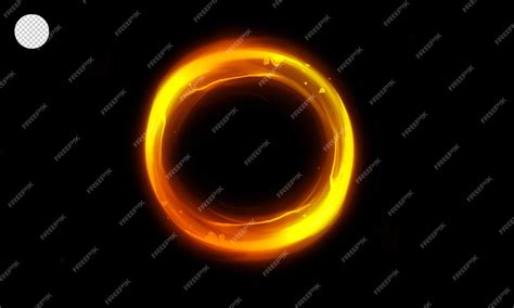 premium psd light effect circle shape