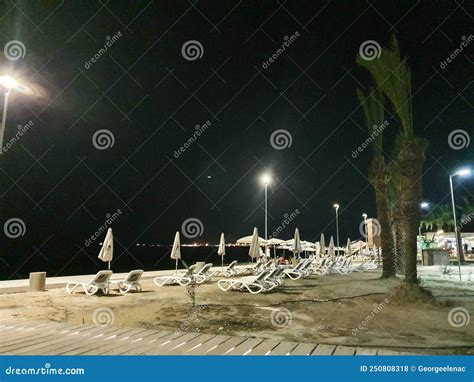 The Oroklini Beach In Larnaca District Of Cyprus Republic Stock Photo