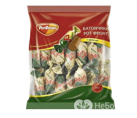 Конфеты Рот Фронт «Батончики» – калорийность, полезные свойства ...