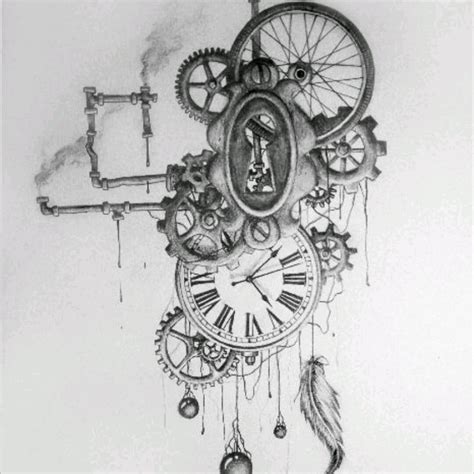 Steampunk Clock Tattoo