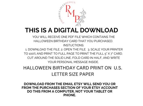 birthday halloween card 5