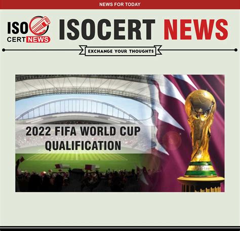 2022 FIFA WORLD CUP QUALIFICATION - ISO cert news