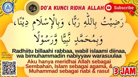 RADHITU BILLAHI RABBA 3 Jam Kunci Meraih Ridha Allah Sampai Hari