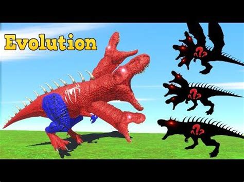 Spiderman T Rex Evolution Vs Dinosaurs Fighting In Jurassic World