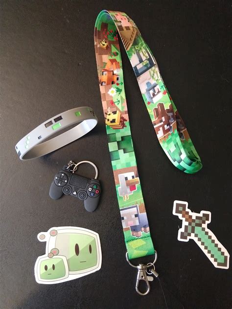 Minecraft Lanyard Inspired Party Favors Etsy