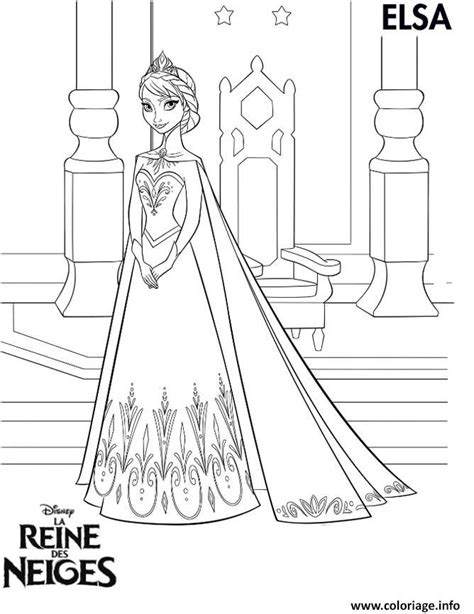 Cool Coloriage Elsa Reine Des Neiges Photograph Coloriage