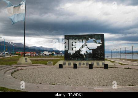 Islas Malvinas Memorial Ushuaia Argentina Stock Photo Alamy