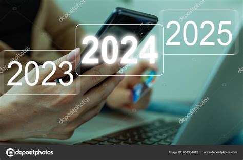 2023 2024 2025 New Year Concept Business Challenge Idea — Stock Photo