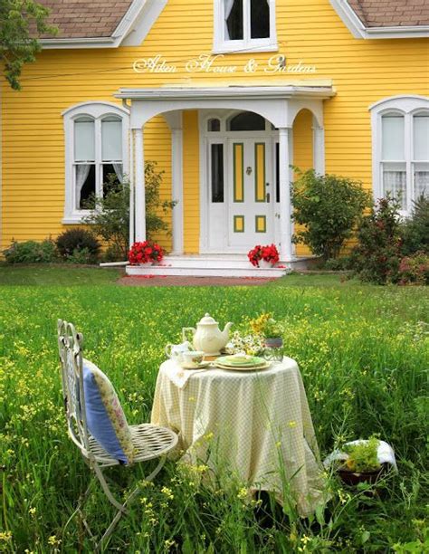 Sunshine Yellows Home And Garden Yellow Cottage House Exterior