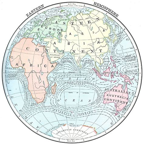 Eastern Hemisphere | World map art, Map, Major oceans