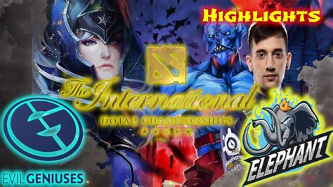 Evil Geniuses Vs Elephant Dota 2 The International 2021 Evento