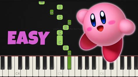 Kirby Gourmet Race│easy Piano Tutorial│right Hand 🤚 Youtube