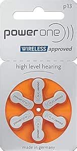 Power One Hearing Aid Battery Size Pack Of Strip Mercury Free