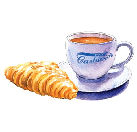 Carlucciosme Giphyupload Coffee Breakfast Croissant Sticker