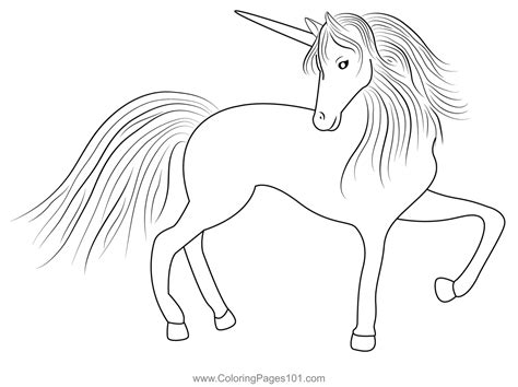 Pegasus Unicorn Coloring Page for Kids - Free Unicorns Printable