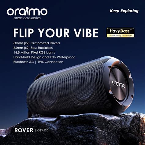 Oraimo Portable Wireless Speaker Obs D Black