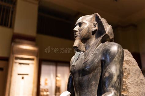 Cairo, Egypt, June 10, 2022: Egyptian Museum, Pharaoh Khafre Editorial ...