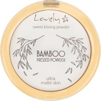 LOVELY Bamboo puder do twarzy prasowany matujący bambusowy