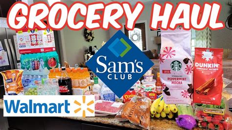 WALMART HAUL SAM S CLUB GROCERY HAUL NICOLE BURGESS GROCERY HAUL