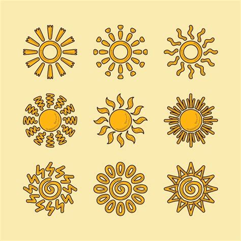 Ilustraci N De Dibujo De Sol Dibujado A Mano Vector Gratis