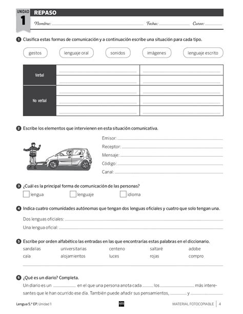 Evaluacion Lengua Primaria Sm Savia Pdf Artofit